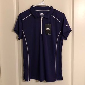 Purple slazenger golf shirt